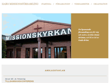 Tablet Screenshot of missionskyrkanhabo.se
